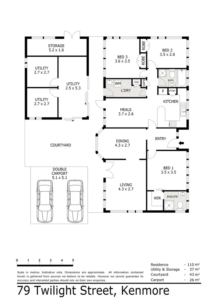 Floorplan of Homely house listing, 79 Twilight Street, Kenmore QLD 4069
