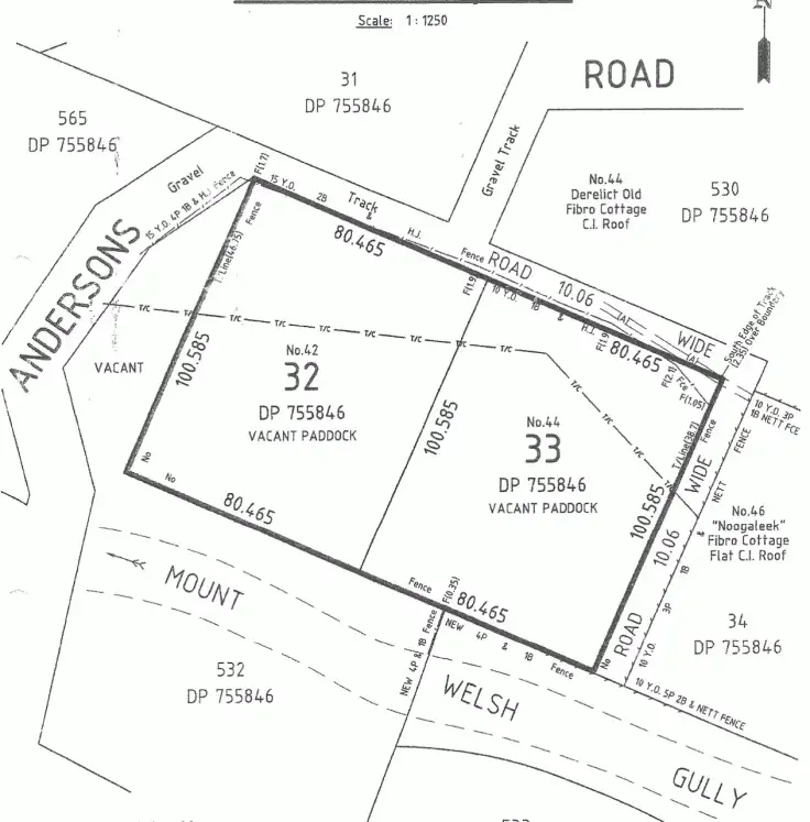 Floorplan of Homely land listing, 42 Andersons Road, Uralla NSW 2358