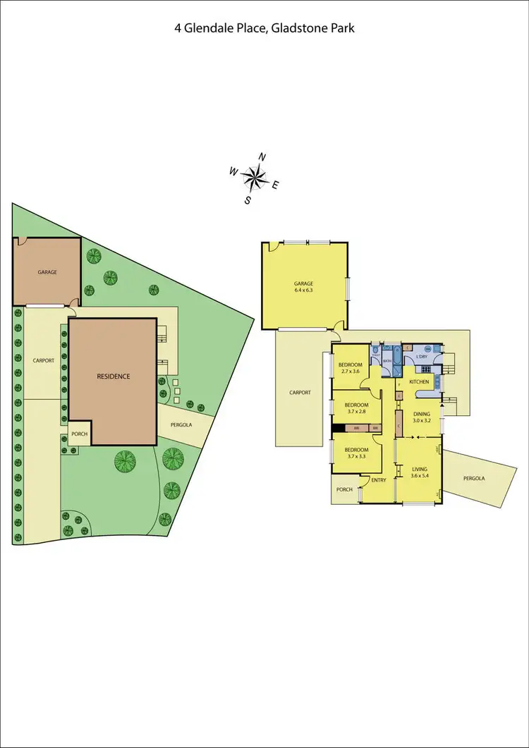 Floorplan of Homely house listing, 4 Glendale Place, Gladstone Park VIC 3043