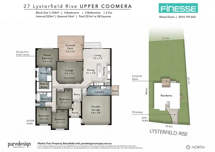 Floorplan of Homely house listing, 27 Lysterfield Rise, Upper Coomera QLD 4209