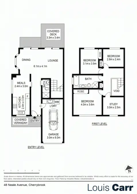 Floorplan of Homely semi-detached listing, 48 Neale Ave, Cherrybrook NSW 2126