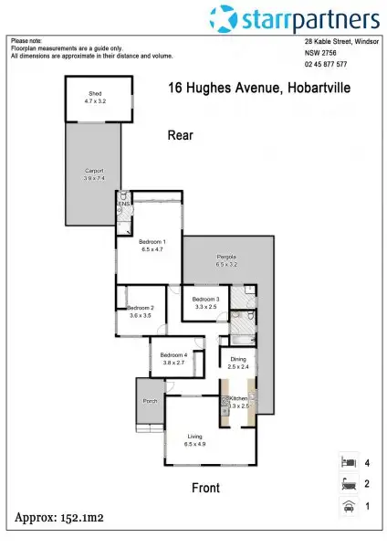 Floorplan of Homely house listing, 16 Hughes Ave, Richmond NSW 2753
