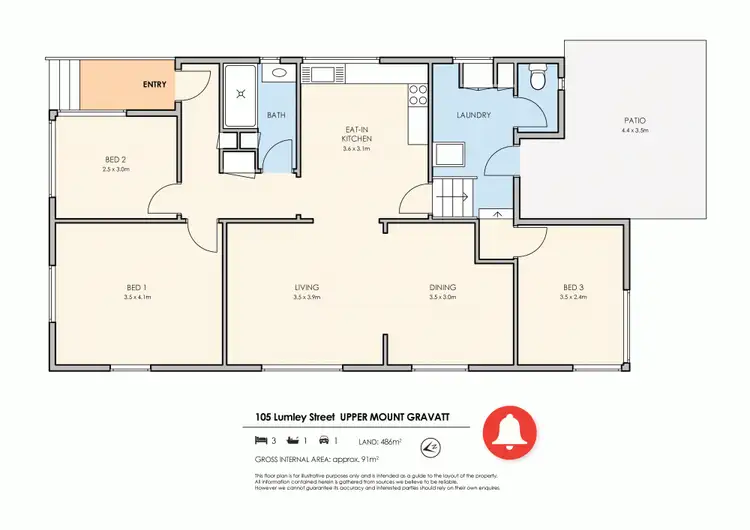 Floorplan of Homely house listing, 105 Lumley Street, Upper Mount Gravatt QLD 4122