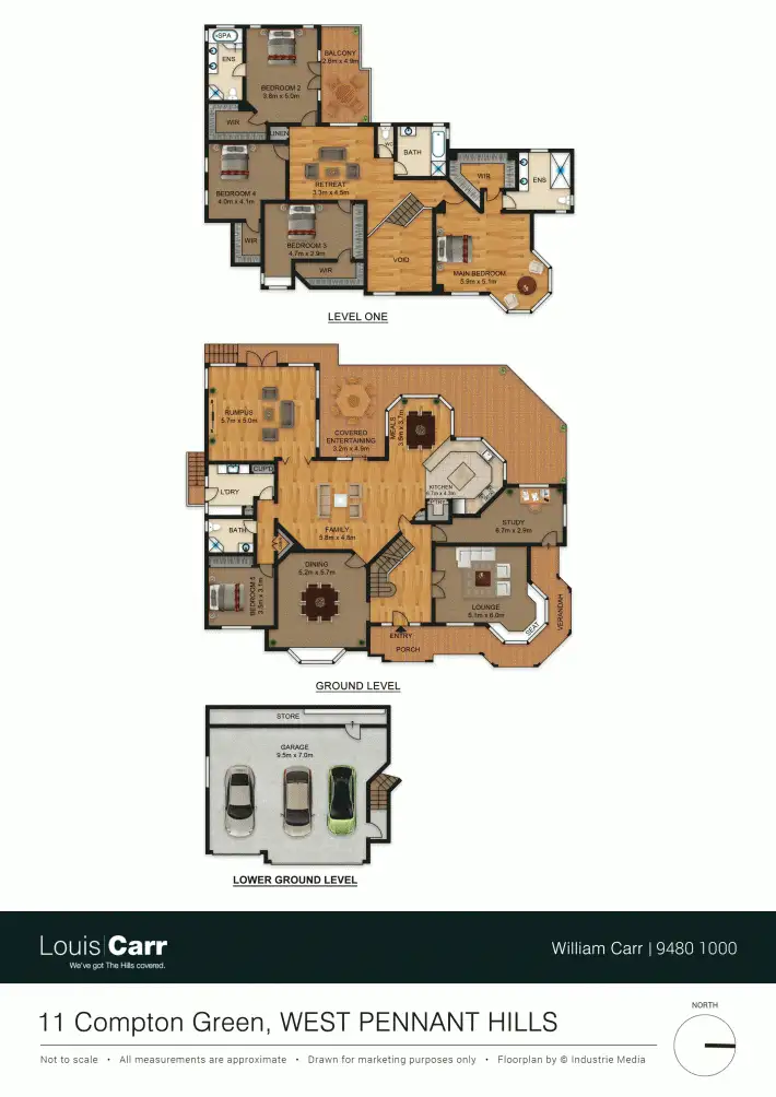 Floorplan of Homely house listing, 11 Compton Green, West Pennant Hills NSW 2125