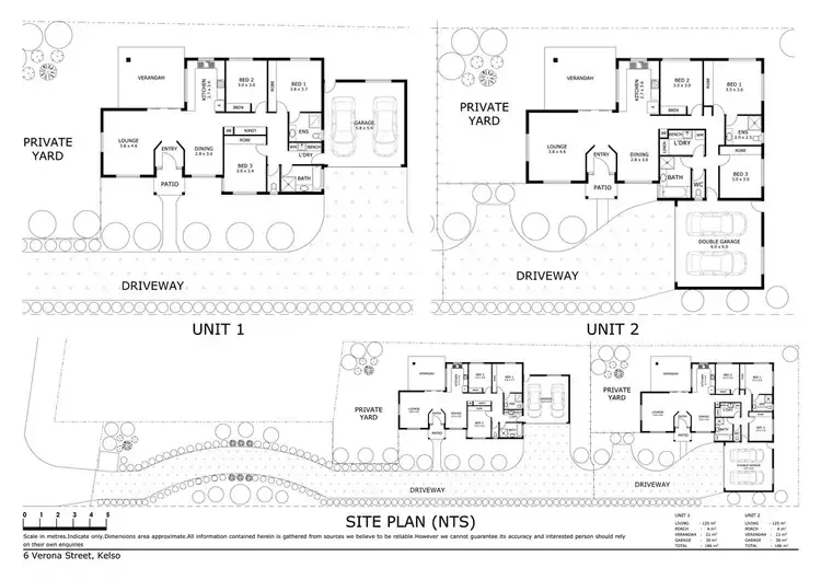 Floorplan of Homely semi-detached listing, 6 and 6a Verona Street, Kelso QLD 4815