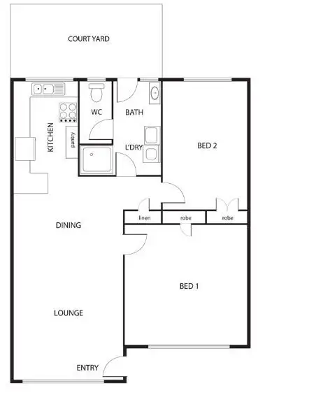 Floorplan of Homely block of units listing, 1-5/21 Dandenong Rd East, Frankston VIC 3199