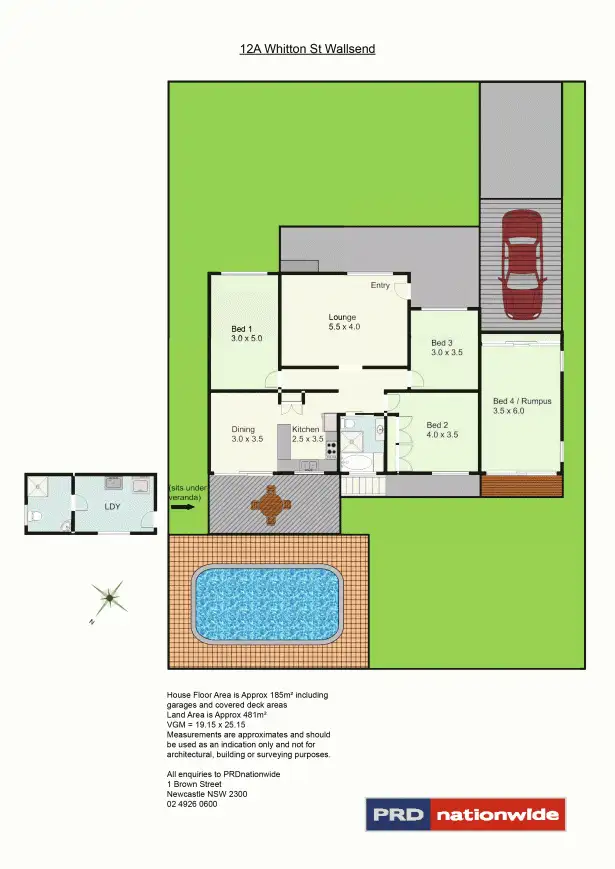 Floorplan of Homely house listing, 12A Whitton Street, Wallsend NSW 2287