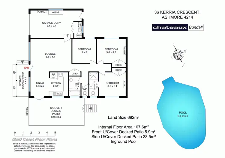 Floorplan of Homely house listing, 36 KERRIA CRESCENT, Ashmore QLD 4214
