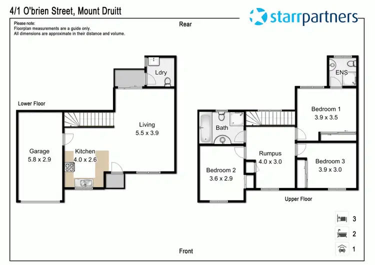 Floorplan of Homely townhouse listing, 4/1 O'Brien Street, Mount Druitt NSW 2770