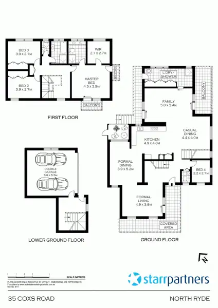 Floorplan of Homely house listing, 35 Coxs Rd, North Ryde NSW 2113