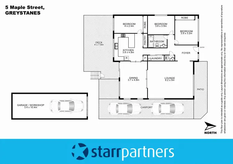 Floorplan of Homely house listing, 5 Maple Street, Greystanes NSW 2145
