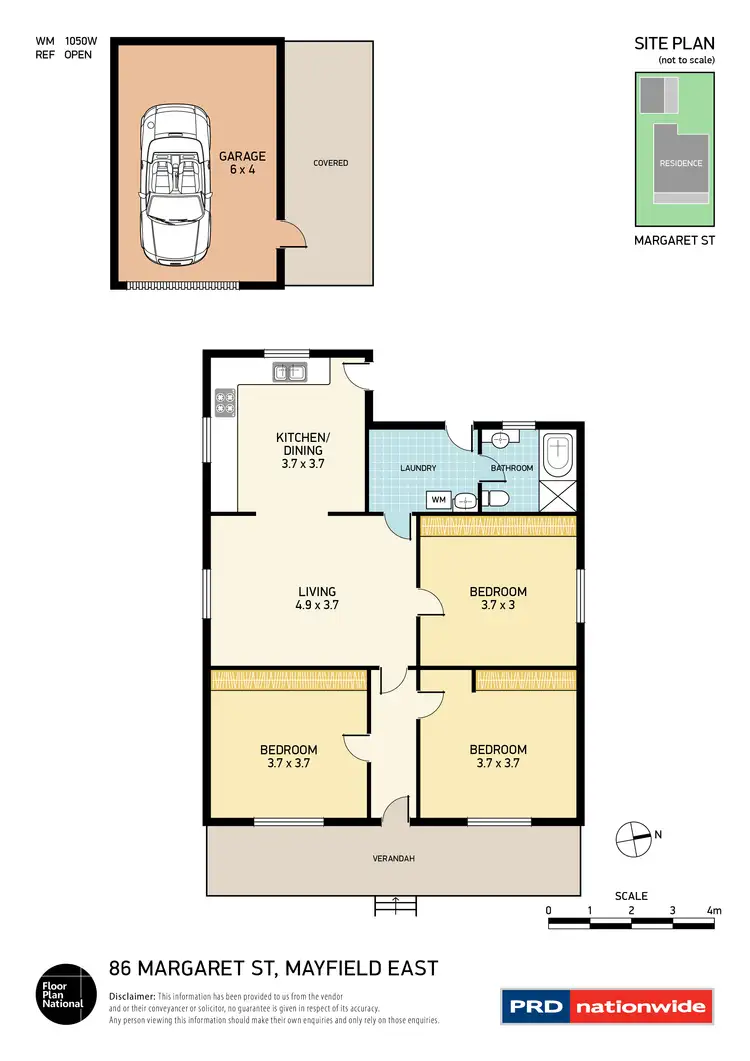 Floorplan of Homely house listing, 86 Margaret Street, Mayfield East NSW 2304