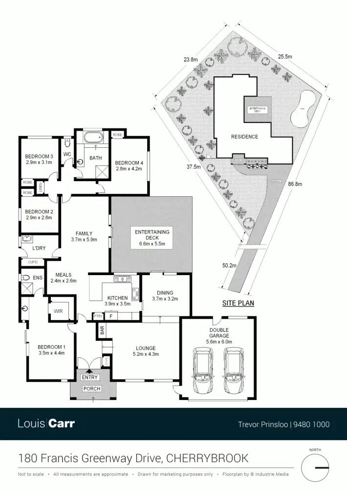 Floorplan of Homely house listing, 180 Francis Greenway Drive, Cherrybrook NSW 2126