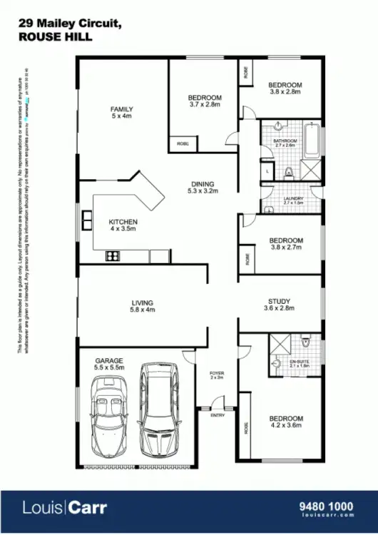 Floorplan of Homely house listing, 29 Mailey Circuit, Rouse Hill NSW 2155