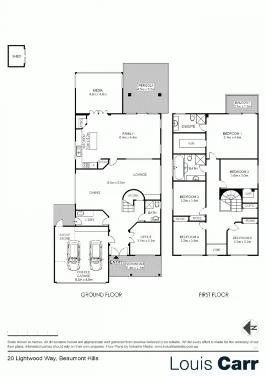 Floorplan of Homely house listing, 20 Lightwood Way, Beaumont Hills NSW 2155