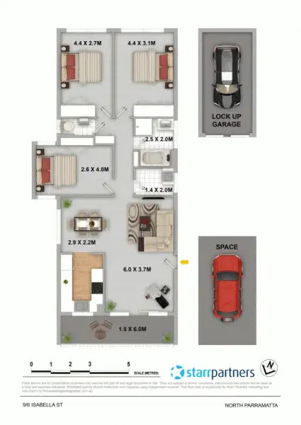 Floorplan of Homely unit listing, 9/6 Isabella Street, North Parramatta NSW 2151