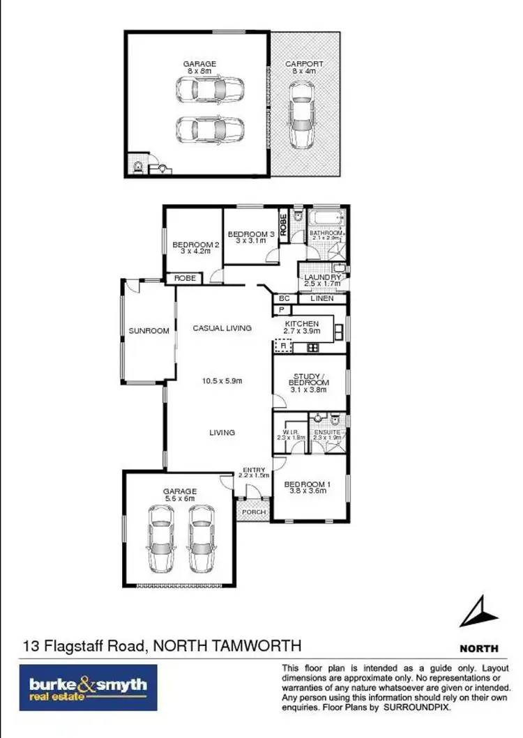 Floorplan of Homely house listing, 13 Flagstaff Road, Tamworth NSW 2340