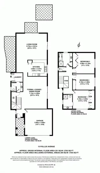Floorplan of Homely house listing, 15 Pollux Avenue, Coorparoo QLD 4151
