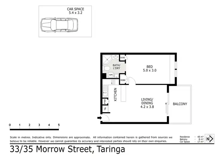 Floorplan of Homely apartment listing, 33/35 Morrow Street, Taringa QLD 4068