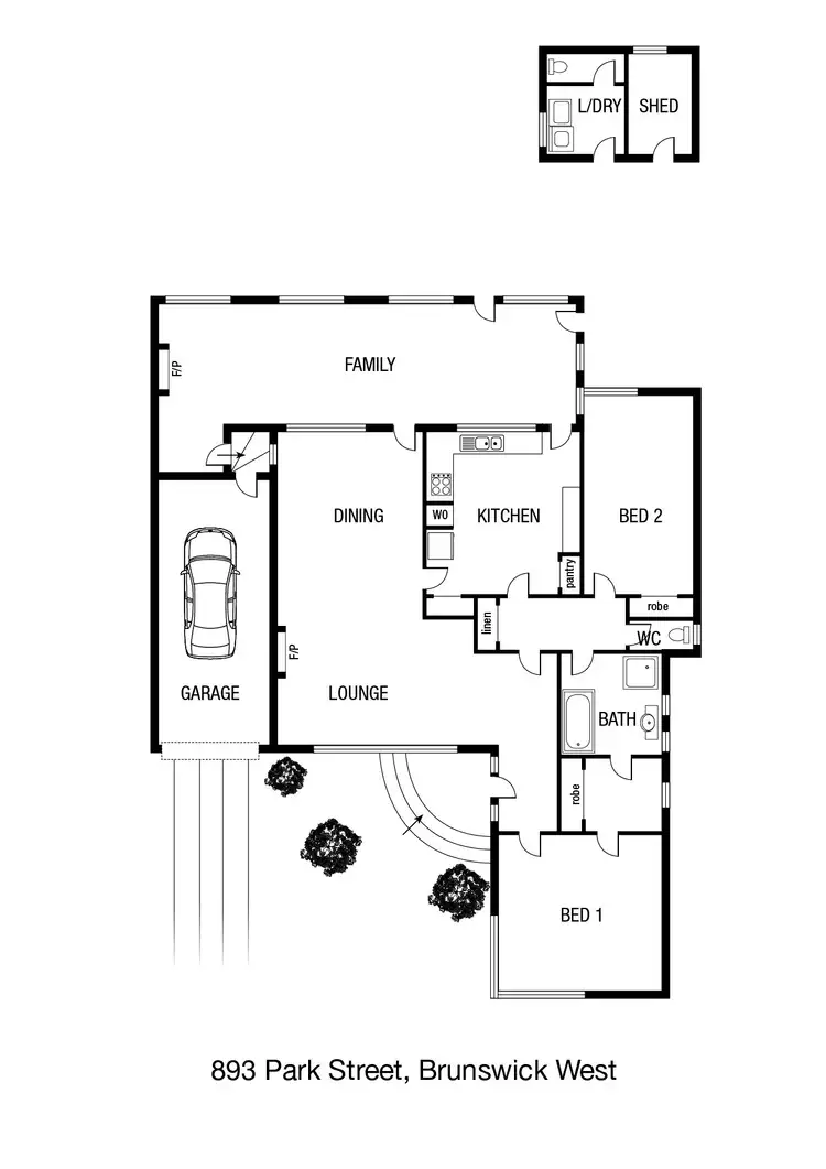 Floorplan of Homely house listing, 893 Park Street, Brunswick West VIC 3055