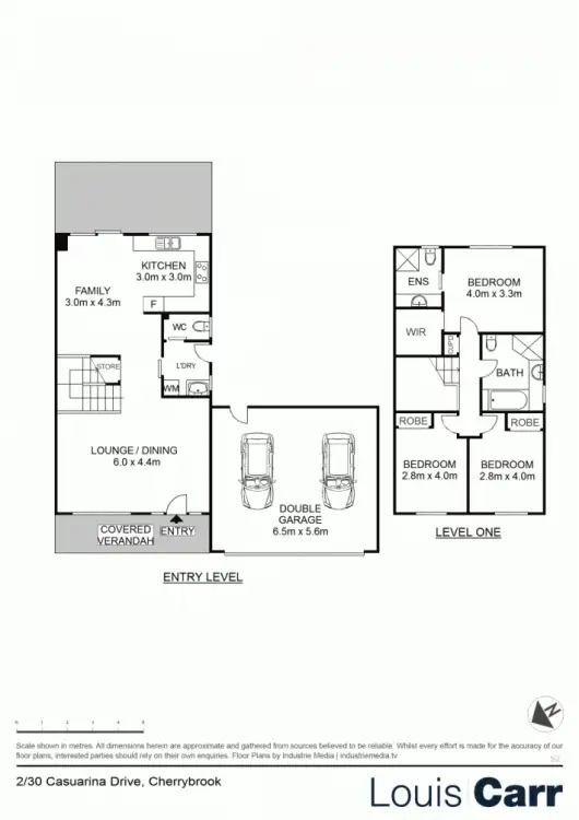 Floorplan of Homely semi-detached listing, 2/30 Casuarina Drive, Cherrybrook NSW 2126