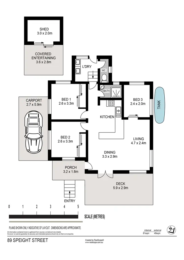 Floorplan of Homely house listing, 89 Speight Street, Brighton QLD 4017
