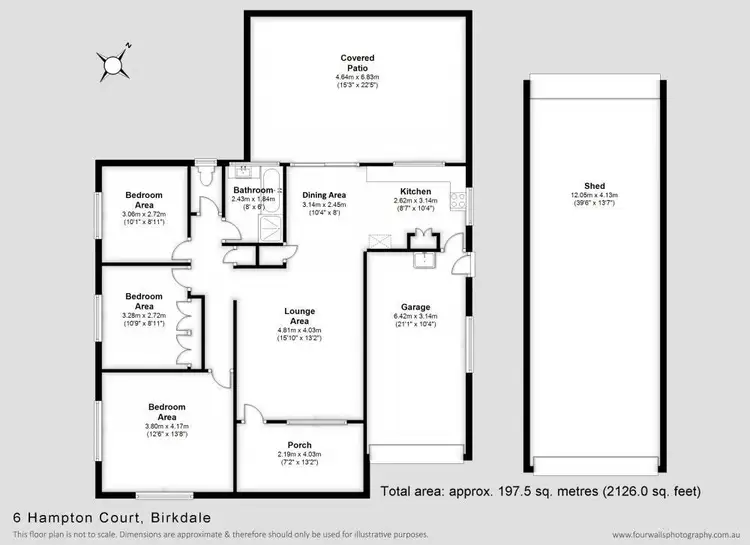 Floorplan of Homely house listing, 6 Hampton Court, Birkdale QLD 4159