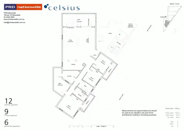 Floorplan of Homely apartment listing, Unit 9 Celsius Apartments, 100-102 Brighton Ave, Toronto NSW 2283