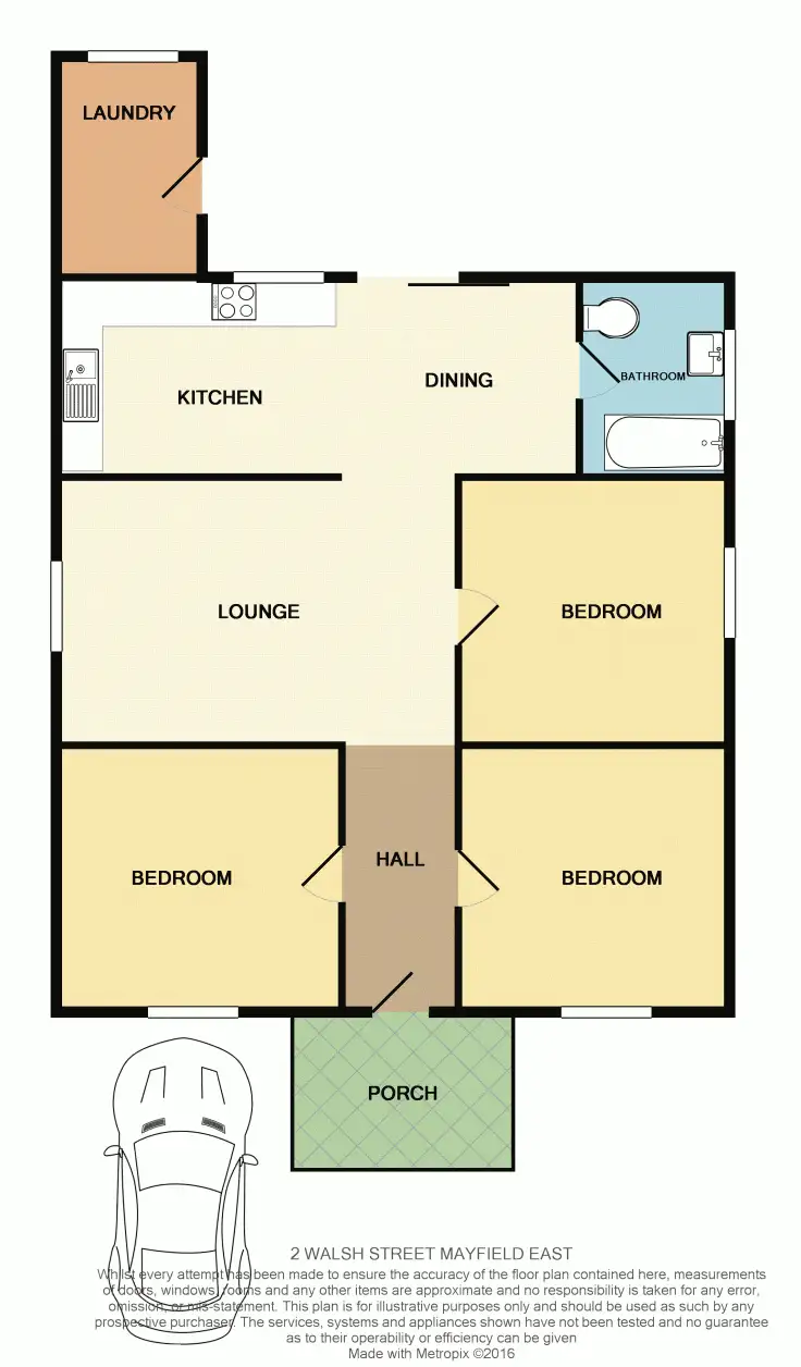 Floorplan of Homely house listing, 2 Walsh Street, Mayfield East NSW 2304