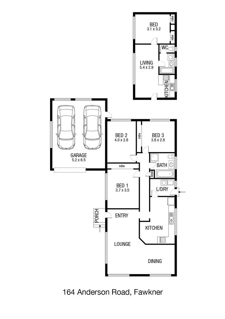 Floorplan of Homely house listing, 164 Anderson Road, Fawkner VIC 3060