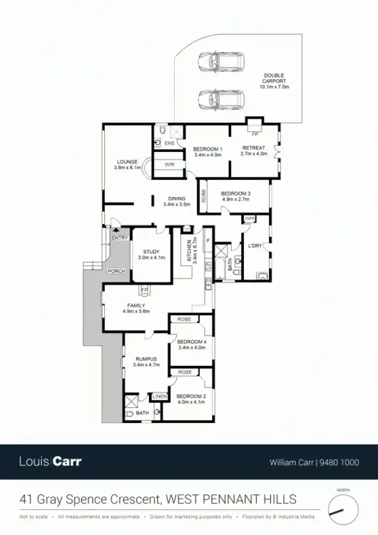 Floorplan of Homely house listing, 41 Gray Spence Crescent, West Pennant Hills NSW 2125