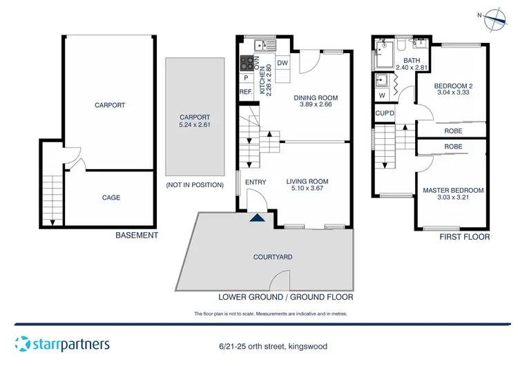 Floorplan of Homely townhouse listing, 6/21-25 Orth Street, Kingswood NSW 2747