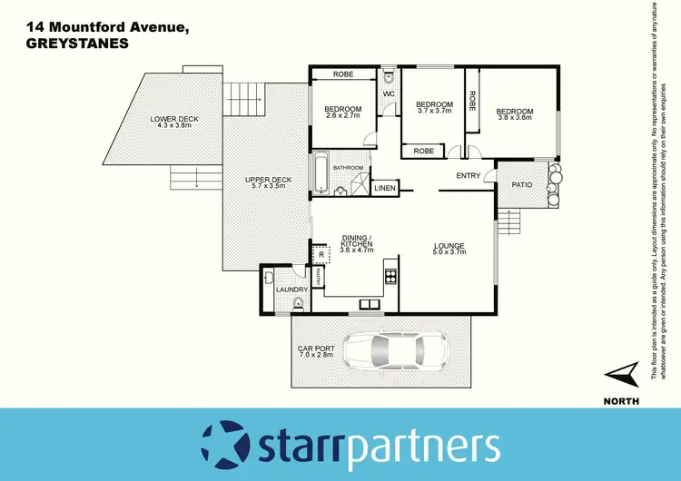 Floorplan of Homely house listing, 14 Mountford Avenue, Greystanes NSW 2145