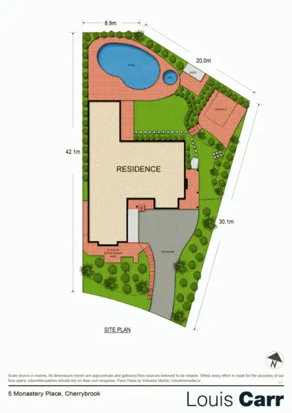 Floorplan of Homely house listing, 5 Monastery Place, Cherrybrook NSW 2126