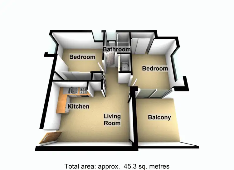 Floorplan of Homely unit listing, 19 Mayfield Road, Moorooka QLD 4105