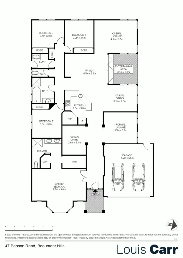 Floorplan of Homely house listing, 47 Benson Road, Beaumont Hills NSW 2155