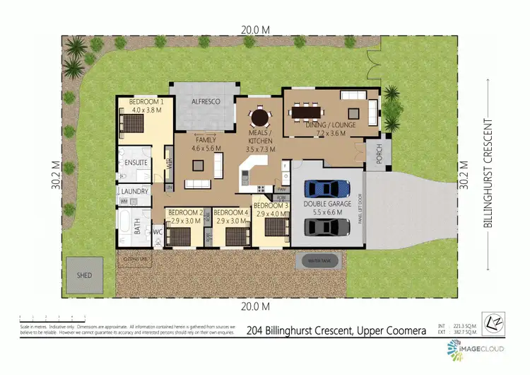 Floorplan of Homely house listing, 204 Billinghurst Crescent, Upper Coomera QLD 4209