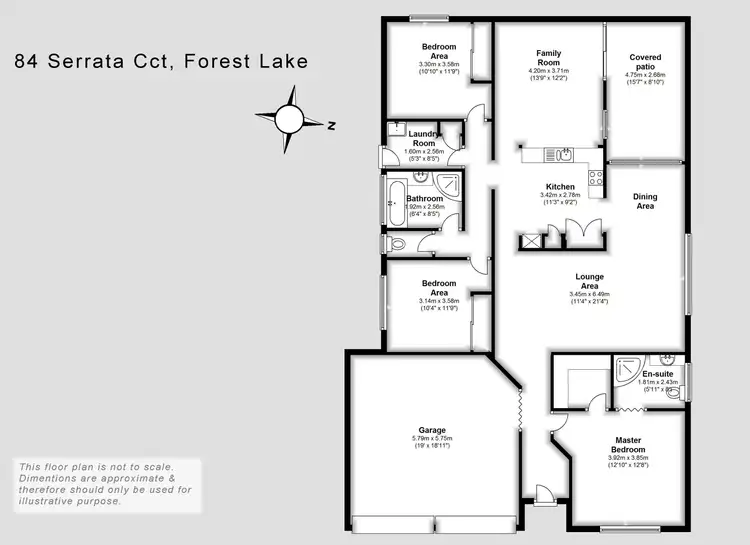 Floorplan of Homely house listing, 84 Serrata Circuit, Forest Lake QLD 4078