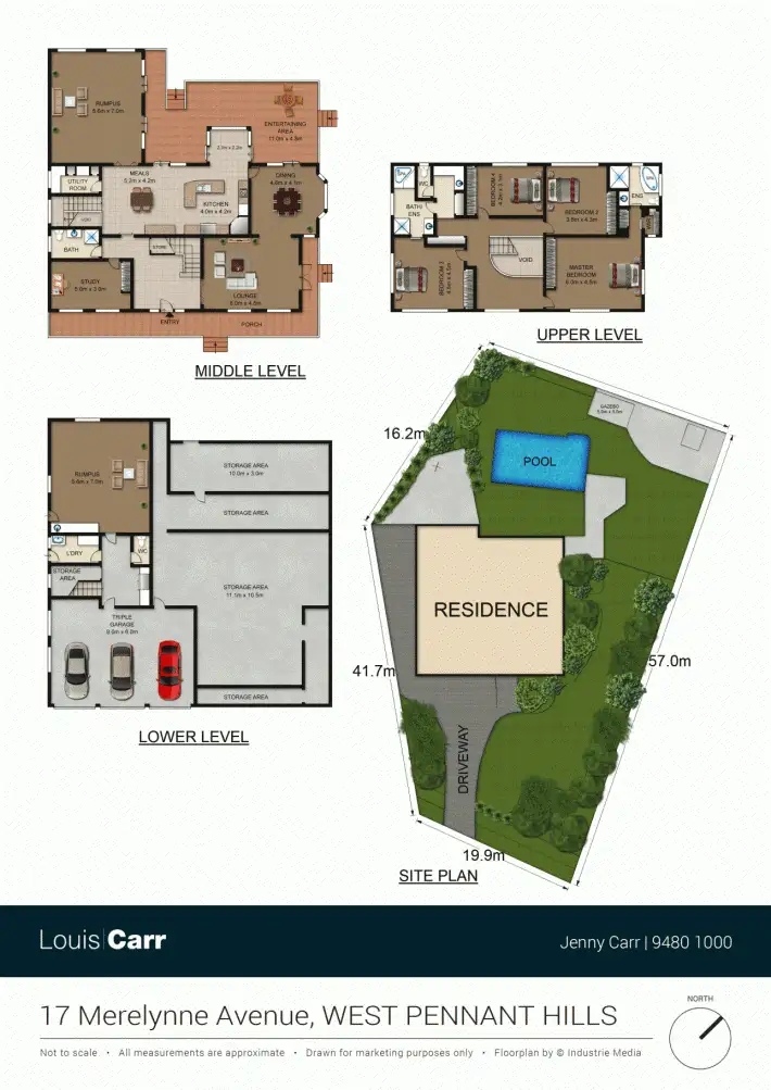 Floorplan of Homely house listing, 17 Merelynne Avenue, West Pennant Hills NSW 2125