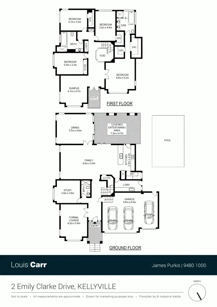 Floorplan of Homely house listing, 2 Emily Clarke Drive, Kellyville NSW 2155