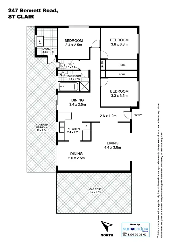 Floorplan of Homely house listing, 247 Bennett Road, St Clair NSW 2759