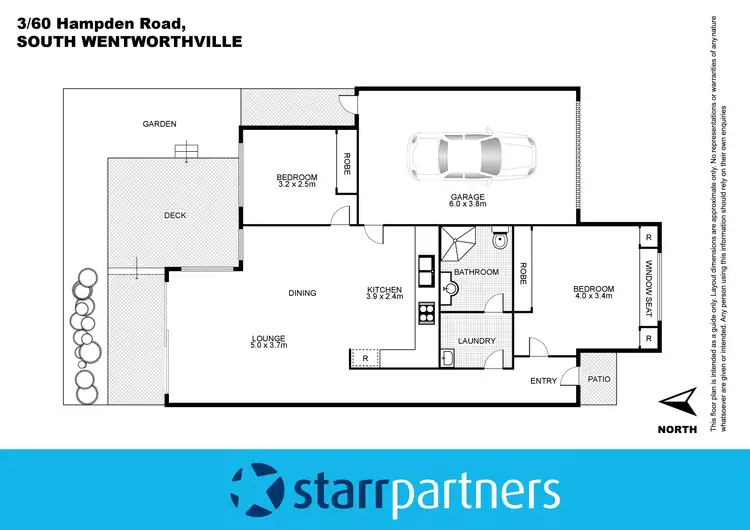 Floorplan of Homely villa listing, 3/60 Hampden Road, South Wentworthville NSW 2145