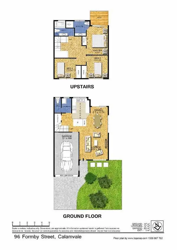 Floorplan of Homely unit listing, 1/96 Formby Street, Calamvale QLD 4116
