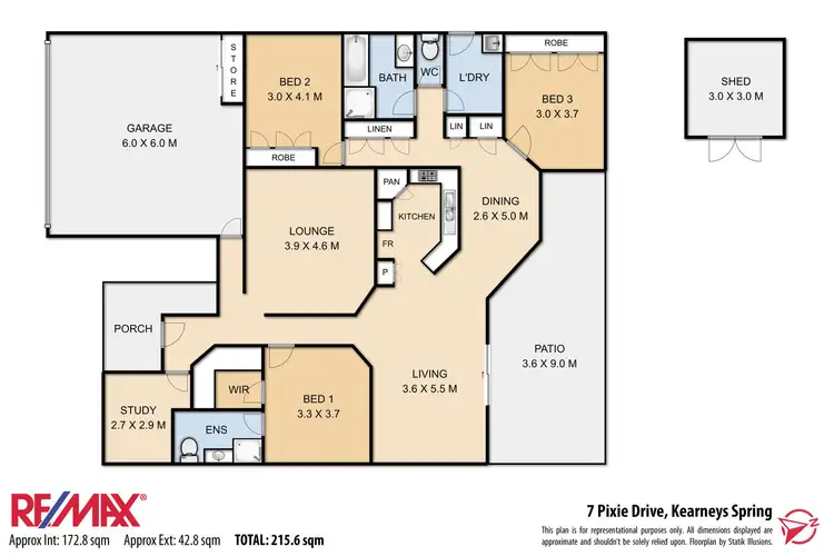 Floorplan of Homely house listing, 7 Pixie Drive, Kearneys Spring QLD 4350