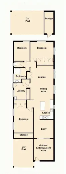 Floorplan of Homely house listing, 46 Keenan St, Margate QLD 4019