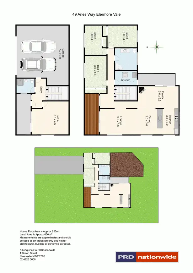 Floorplan of Homely house listing, 49 Aries Way, Elermore Vale NSW 2287