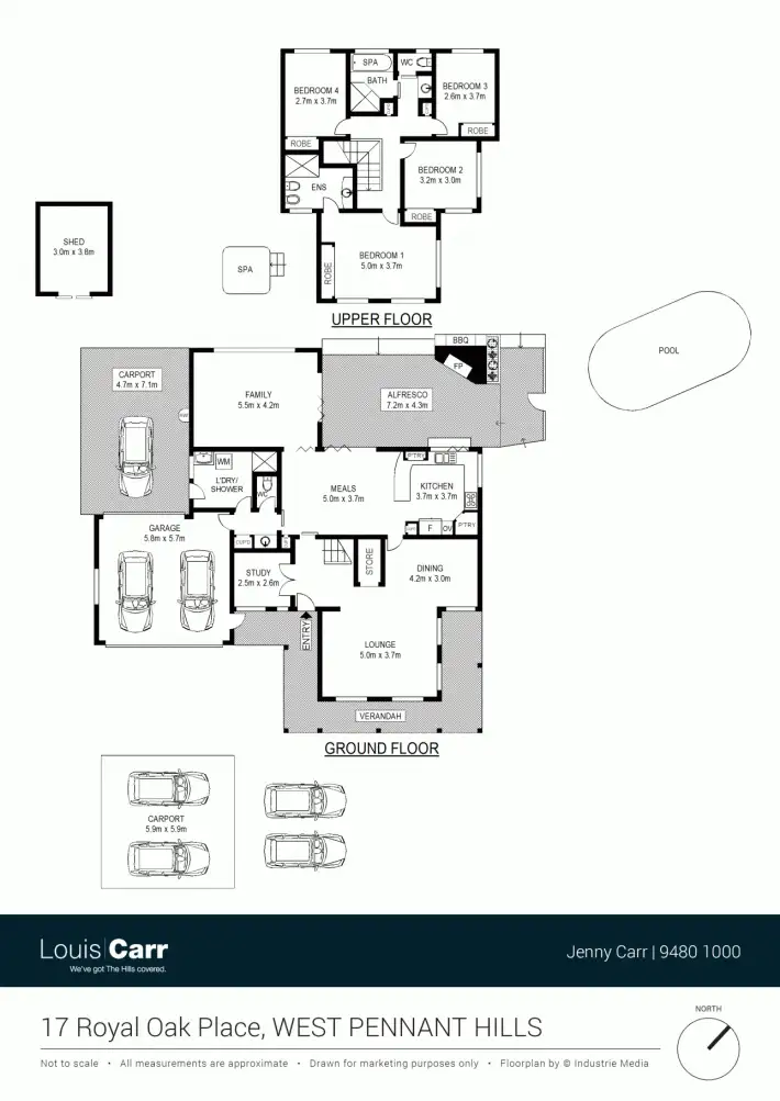 Floorplan of Homely house listing, 17 Royal Oak Place, West Pennant Hills NSW 2125