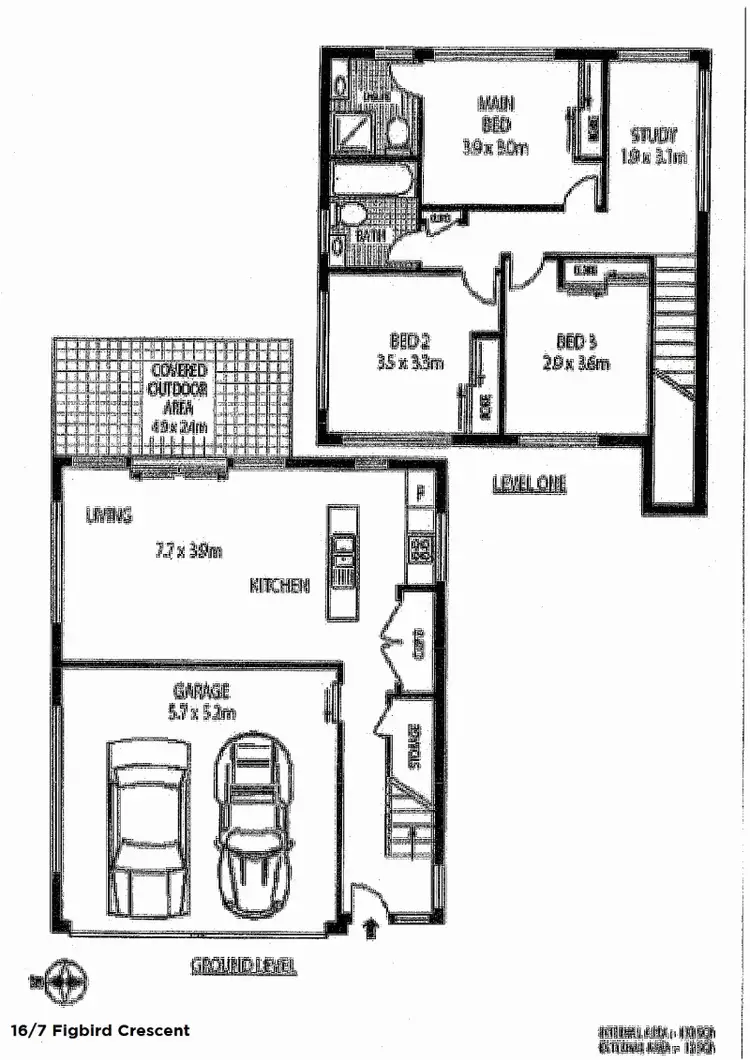 Floorplan of Homely unit listing, 16/7 Figbird Crescent, Buderim QLD 4556