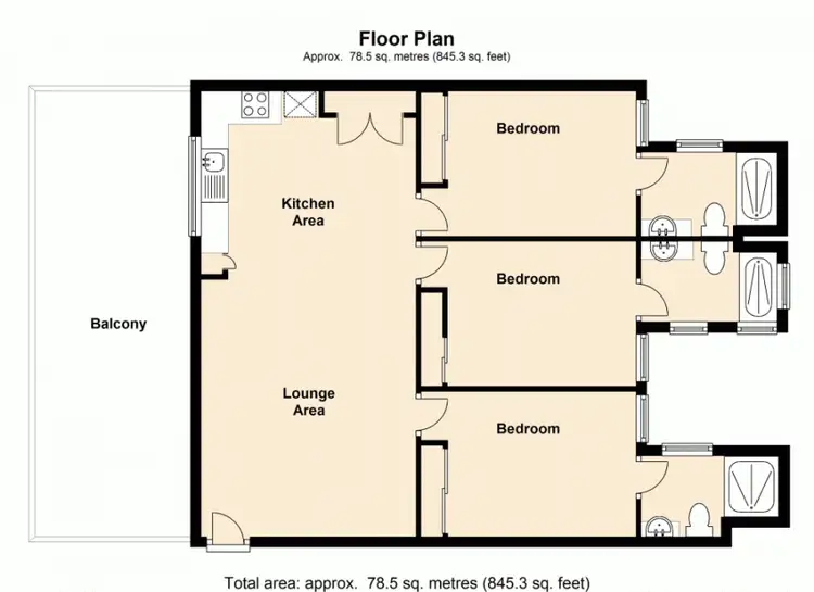 Floorplan of Homely unit listing, 34/1848 Logan Road, Upper Mount Gravatt QLD 4122
