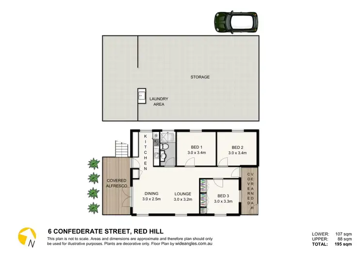 Floorplan of Homely house listing, 6 Confederate Street, Red Hill QLD 4059